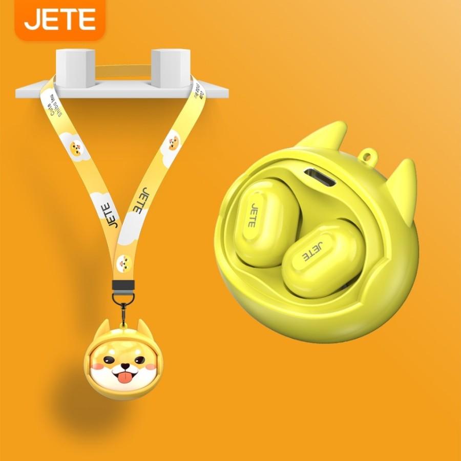 TWS Earbuds Headset Bluetooth Karakter JETE FS1 - Yellow Dog