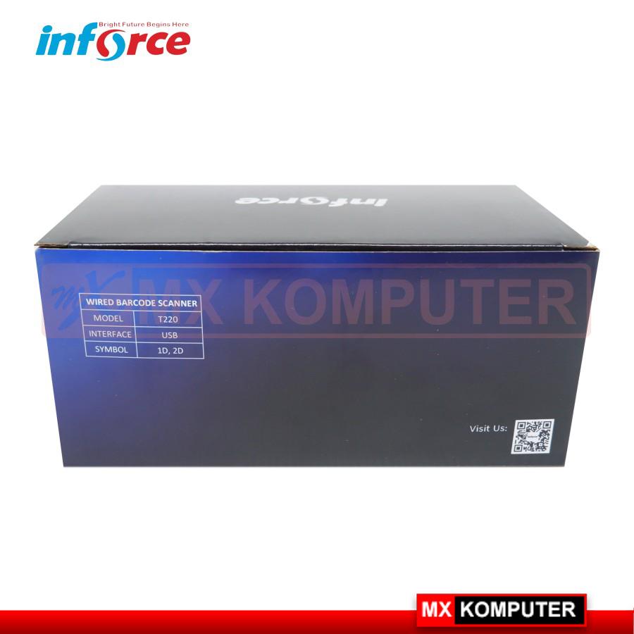 INFORCE BARCODE SCANNER T220 2D/1D USB WIRED KABEL CABLE HANDHELD