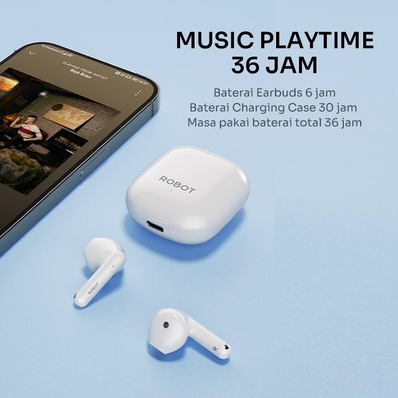 Robot Wireless Earphone Airbuds T60 Original TWS Bluetooth