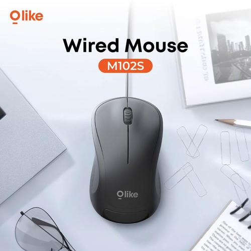 Mouse Wired OLIKE M102S Ergonomic Design 1200 DPI Kabel 150cm