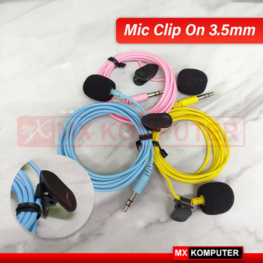 Microphone / Mic Clip on Mic 3.5mm For Smartphone / PC
