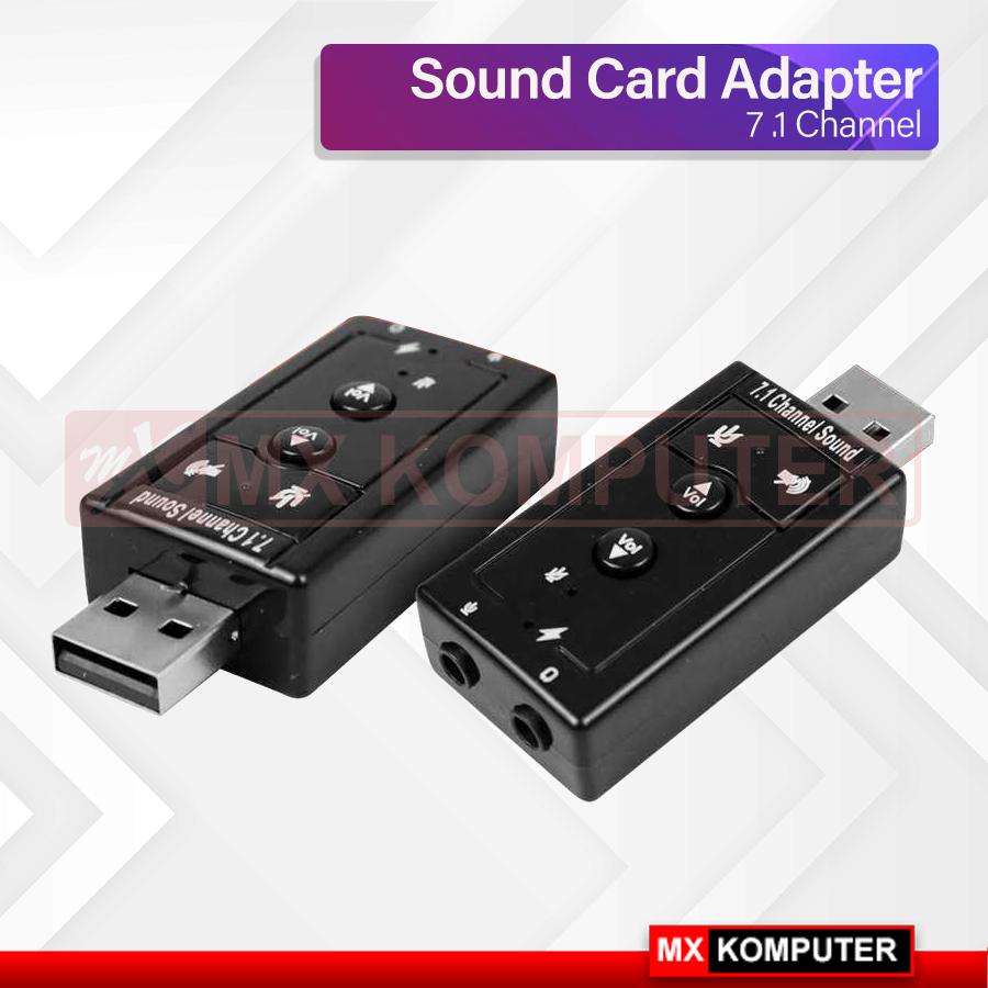 Sound Card Adapter USB 7.1Channel External 7.1 Channel Soundcard Audio