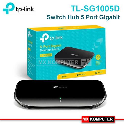 TP-LINK TL-SG1005D : TPLink 5 Port Gigabit Desktop Switch Hub Network