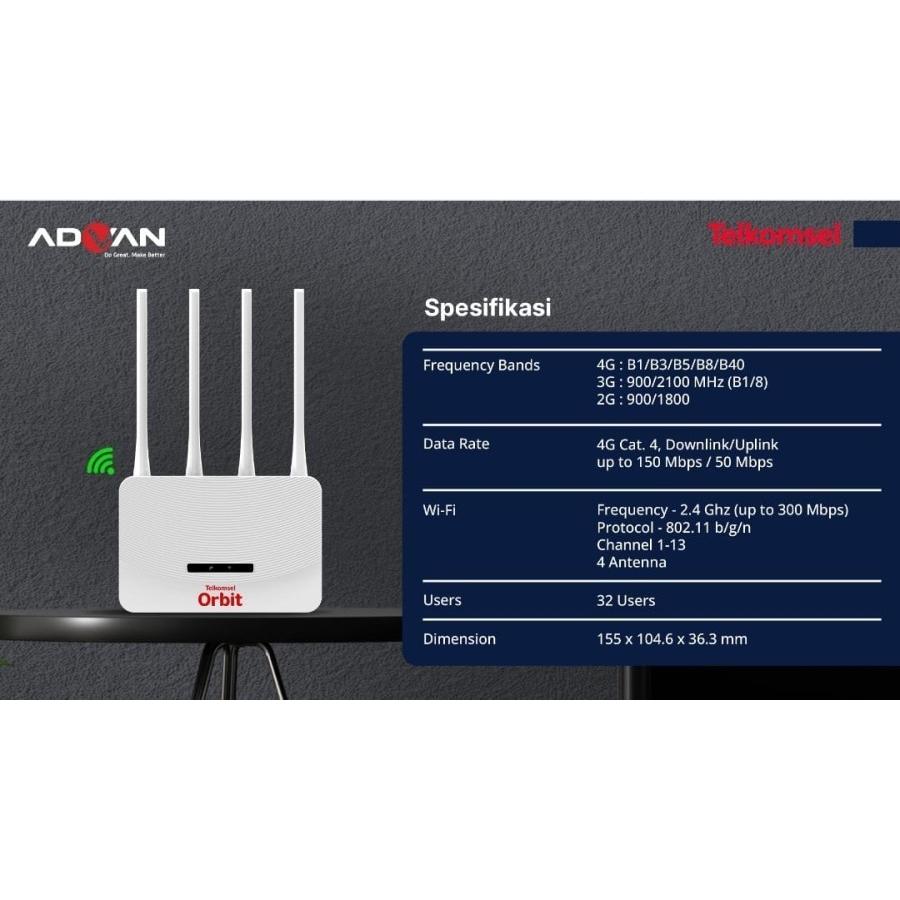 Telkomsel Orbit Star A2 Modem 4G LTE WiFi High Speed