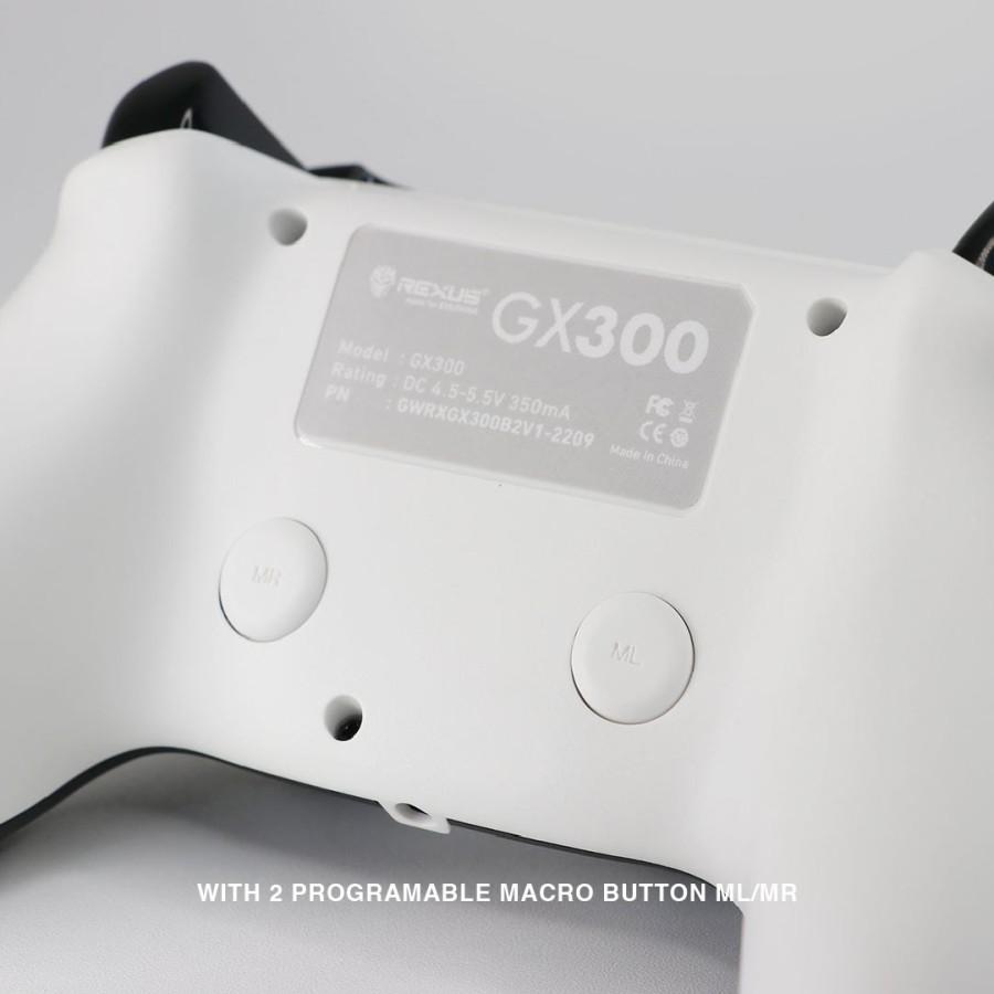 Rexus Gladius GX300 Gamepad Dual Connection Bluetooth & Cable - Hitam