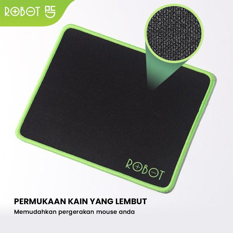 ROBOT - Mousepad Anti Slip RP05 Gaming Polos Hitam Murah Rubber ORI