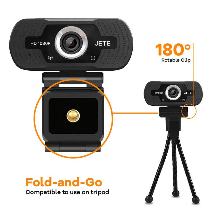 Webcam Jete W7 1080 HD With Mic Webcam HD