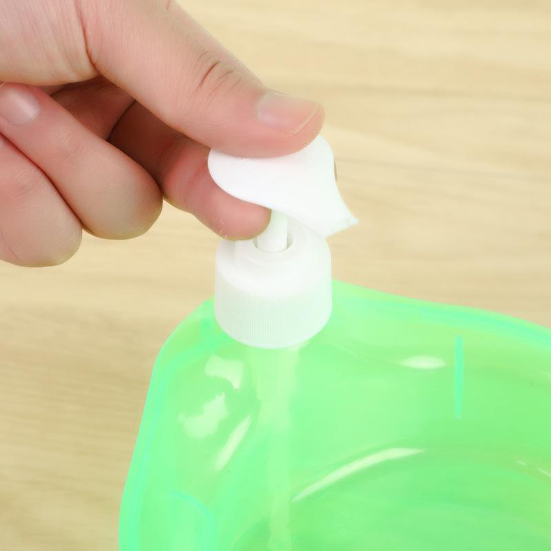 Dispenser Sabun Cuci Piring Tempat Sabun Bulat + Spons Cuci Piring