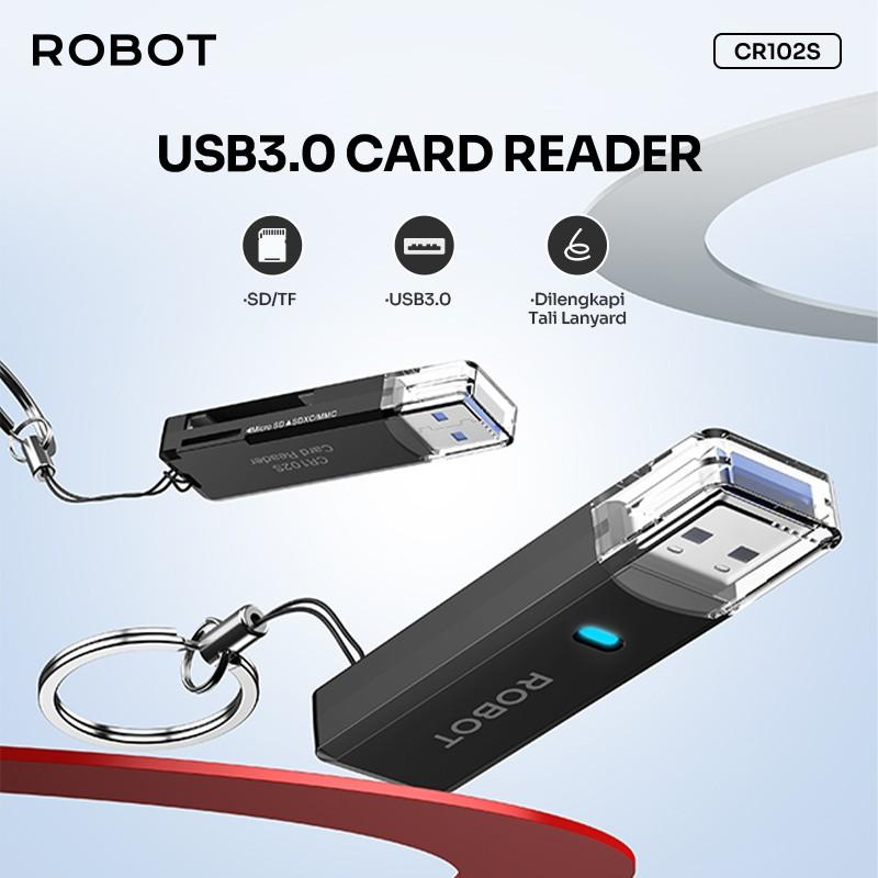 Card Reader ROBOT CR102S USB 3.0 Cap Design with 2 Slot