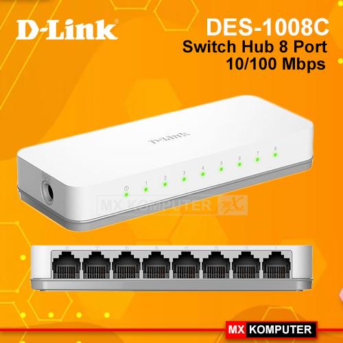 Dlink DES-1008C/1008A 8-Port 10/100 Mbps Unmanaged Switch