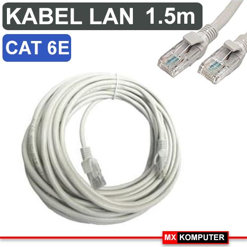 Kabel LAN 1.5m Cat 6E / Kabel UTP 1.5 Meter Pabrikan Internet Modem