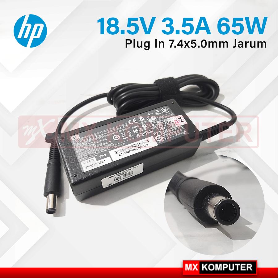 Adaptor Charger Laptop HP 18.5V - 3.5A 7.4*5.0mm 65W Jarum HP 1000 Compaq CQ40 CQ42 CQ43