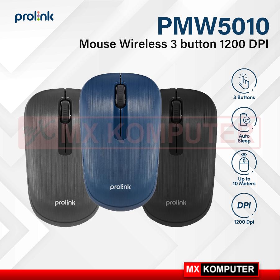 Prolink Mouse Wireless 3 Button 1200 DPI Portable Ringan PMW5010