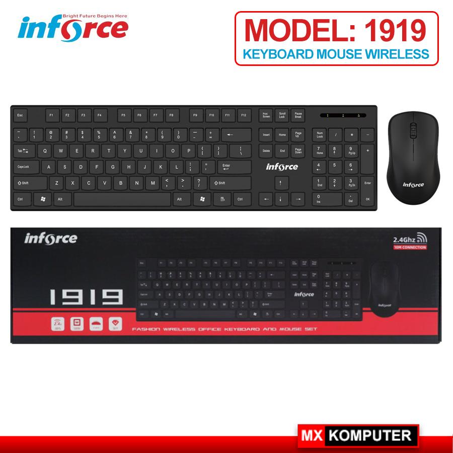 MOUSE KEYBOARD WIRELESS COMBO INFORCE KM1919 1919