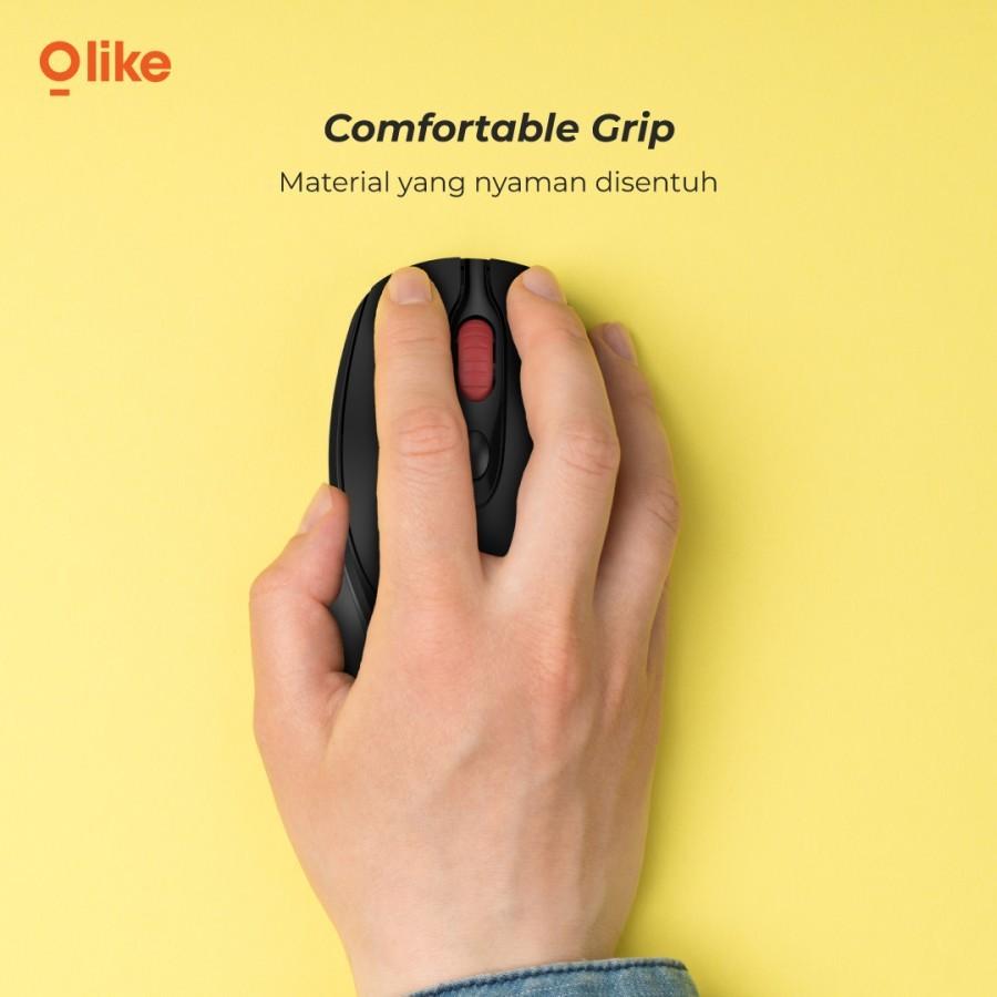 Olike M4 Rechargeable Mouse Wireless 1600 DPI - Hitam