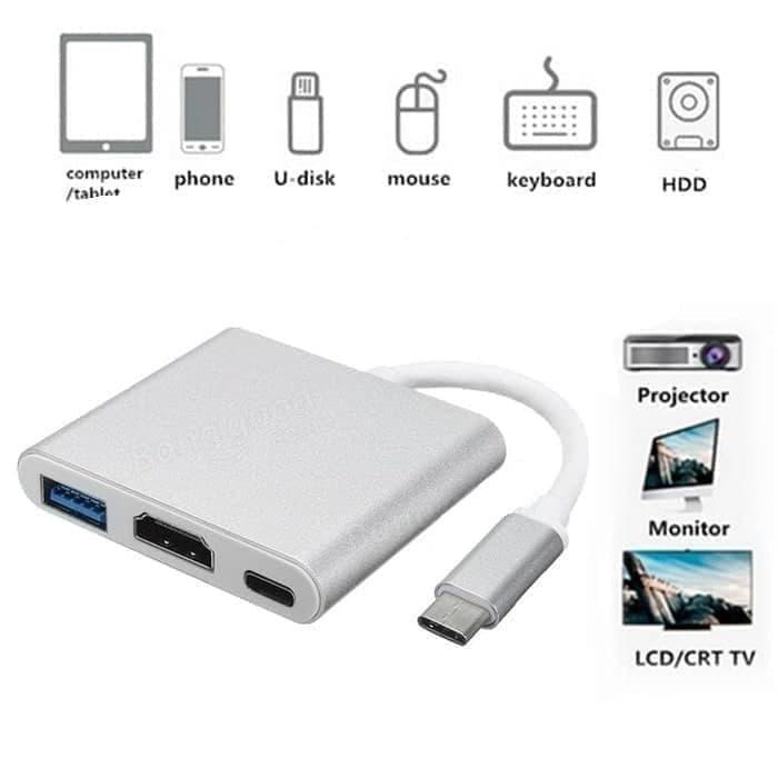 USB Type C 3.1 To Hdmi Multi Port 3.0 Charger New Macbook 12 13 15 Pro
