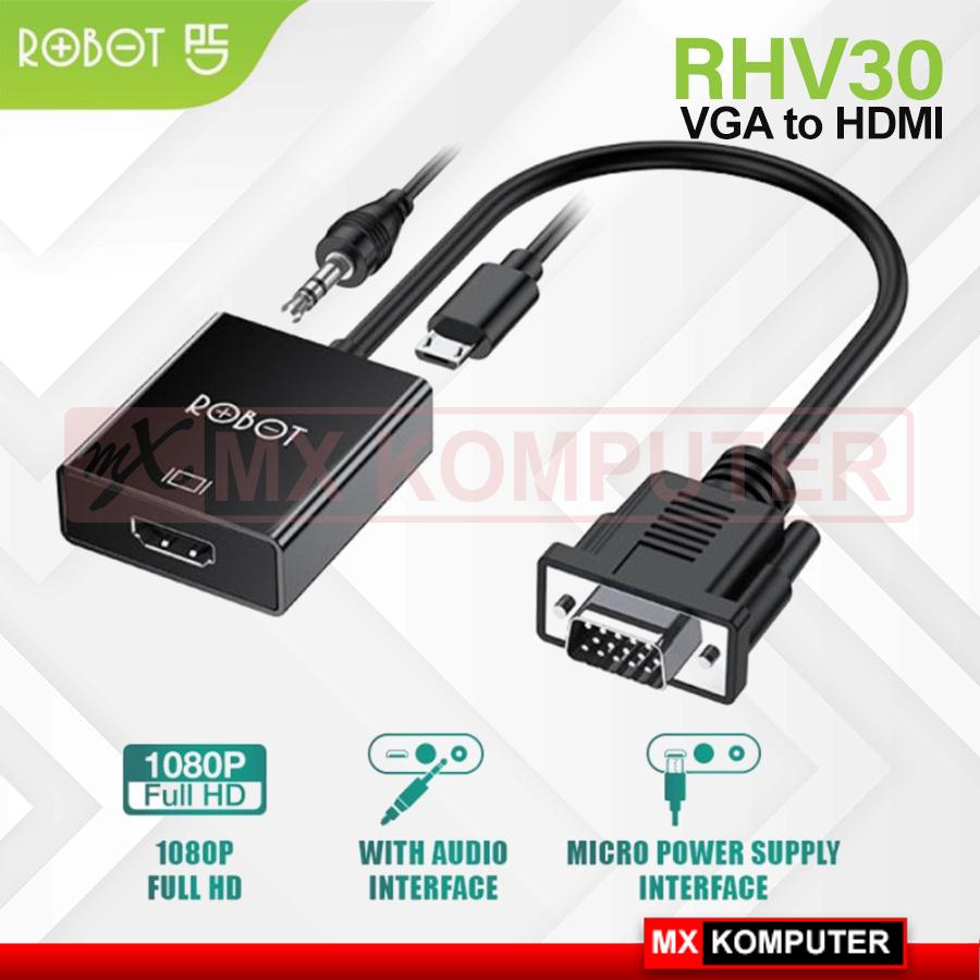 Converter VGA to HDMI Robot RHV30 Full HD Audio