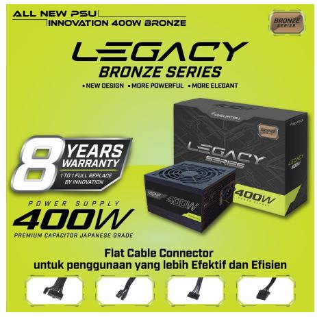 Power supply PSU PSA Innovation 400W 80+ Bronze