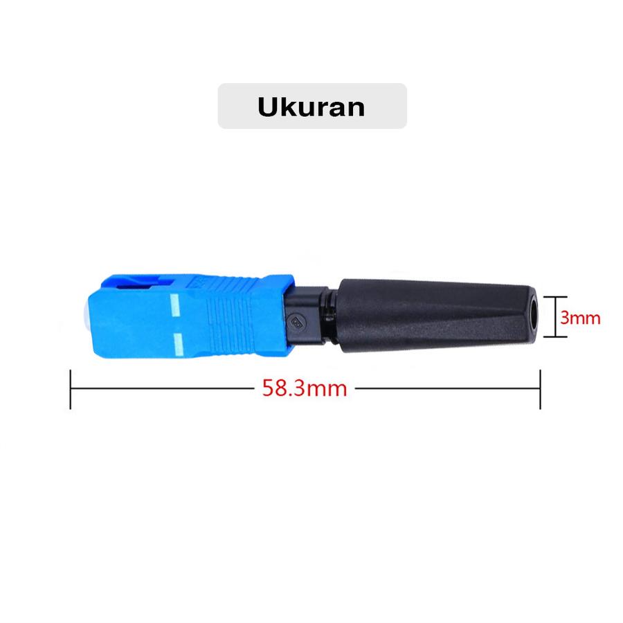 Fastconnector UPC Quick Cold Connector Fiber Optic Fast Connector Model Biasa Ecer 1pcs