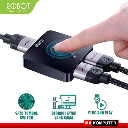 Robot HM103 HDMI Switch & Splitter 2in 1out / 1in 2out Bi-direction 4K