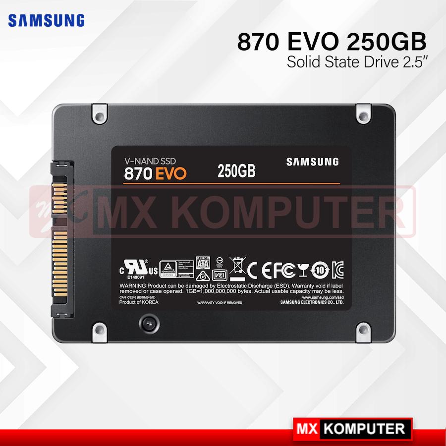 Jual Samsung SSD 870 EVO 250GB Sata SSD V Nand 250 GB Renos