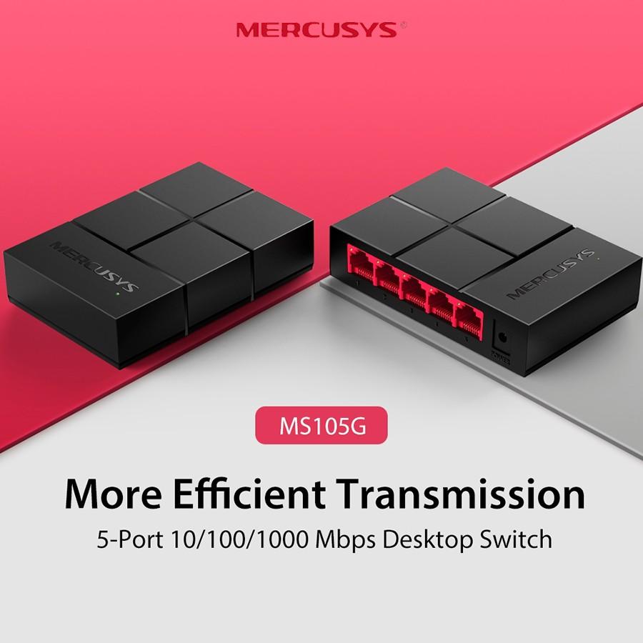 Mercusys MS105G Desktop Switch 5-Port 10/100/1000 Mbps HUB Switch