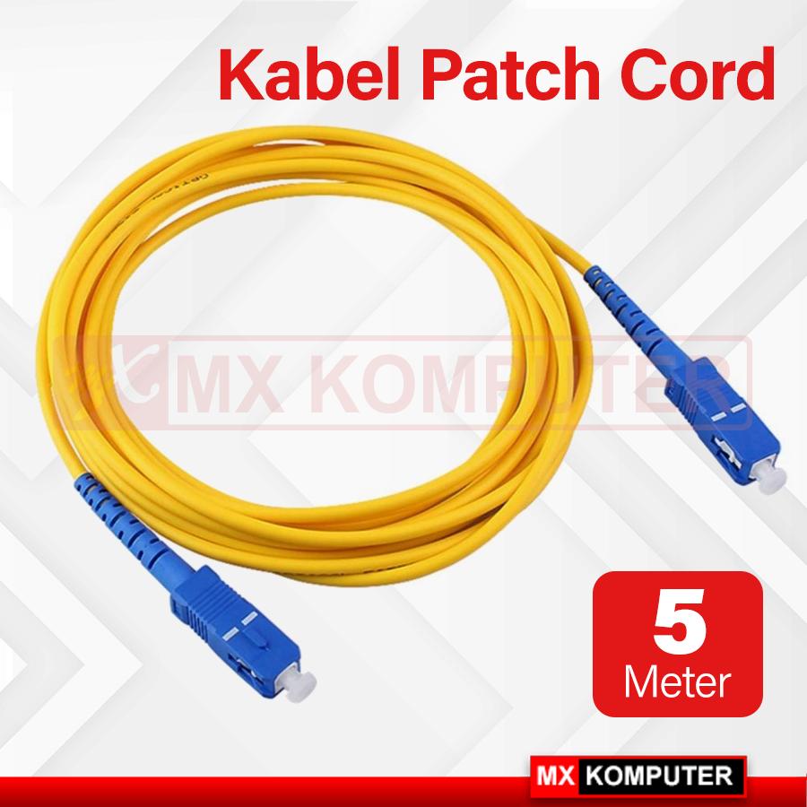 Kabel Jumper Fiber Optik singlemode sc-sc 5 Meter