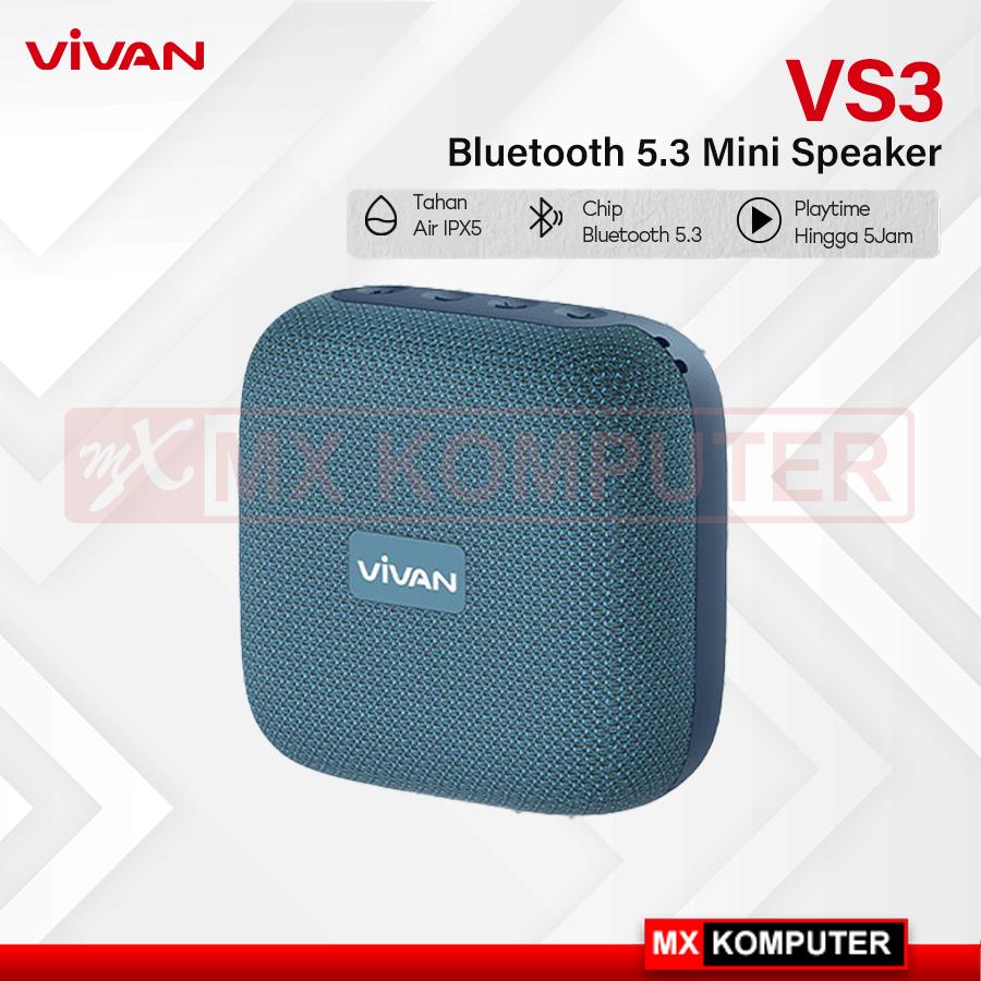 VIVAN Mini Speaker VS3 | IPX5 | Bluetooth 5.3 | TWS Connect
