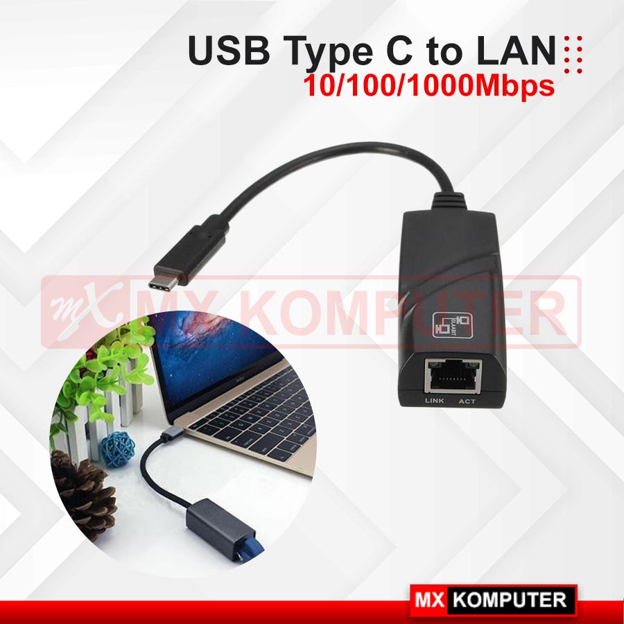 USB Type C to LAN RJ45 Ethernet