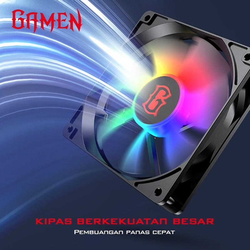 Fan Casing GAMEN GCF100 RGB Lighting Effect