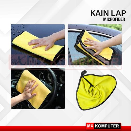 Kain Lap Mobil Motor Microfiber 30x40