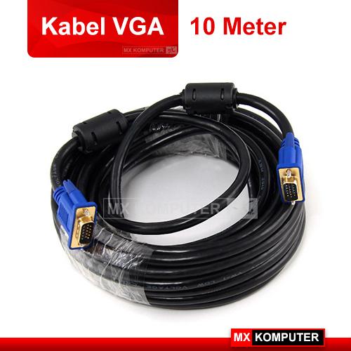 Kabel VGA 10 Meter Gold Plated High Quality 10 M / 10Meter