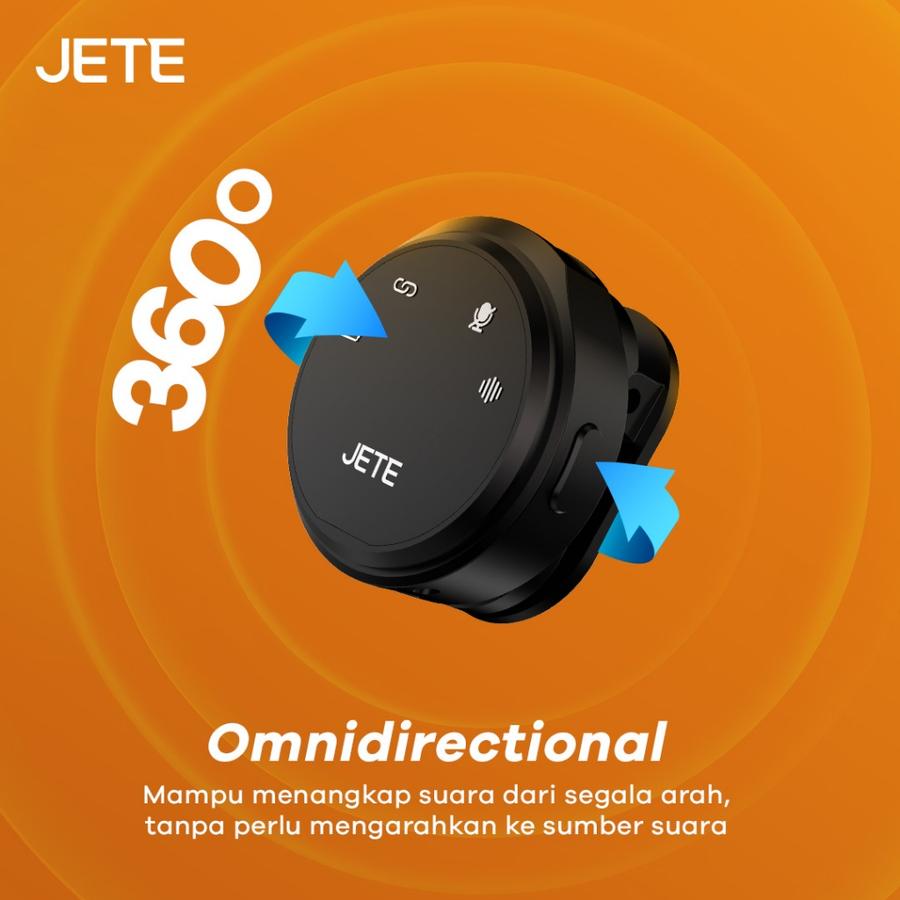 Microphone Wireless JETE MP1 Magnetik Type C Plug and Play with Charging Dock