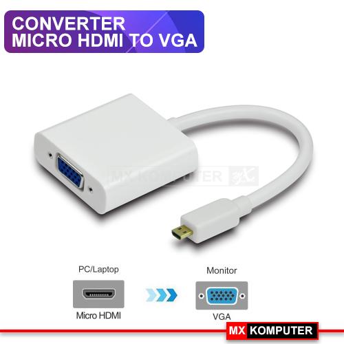 Converter Micro HDMI to VGA | Konverter Micro HDMI ke VGA