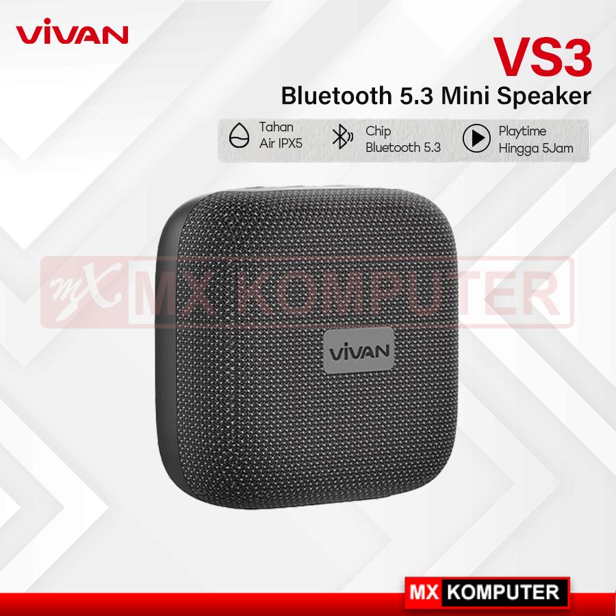 VIVAN Mini Speaker VS3 | IPX5 | Bluetooth 5.3 | TWS Connect