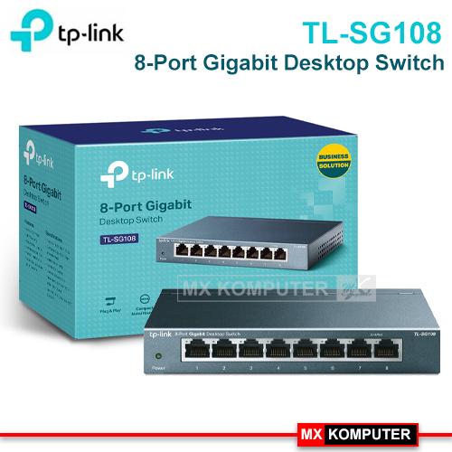 TPLINK TL-SG108 Switch 8 Port Gigabit Metal Housing