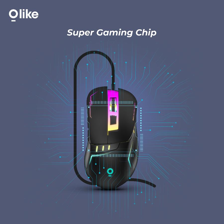 Olike GM1 Wired Mouse Gaming RGB 7200 DPI