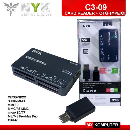 Card Reader NYK C3-09 USB 3.0 + Type C All in 1 Cardreader