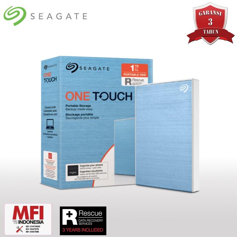 Seagate One Touch HDD / Hardisk Eksternal 1TB USB3.2 - Hitam