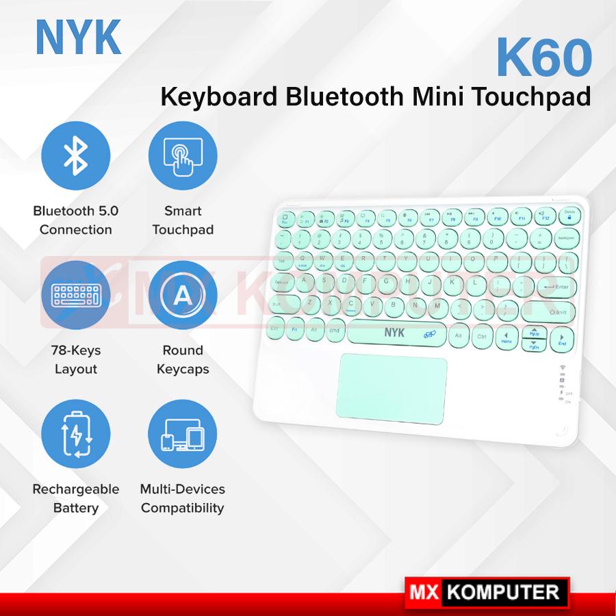 Keyboard Bluetooth NYK K60 Mini with Touchpad