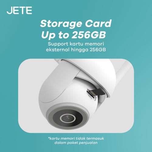 JETE CTO1 CCTV Outdoor FHD 4MP IP65 Pan & Tilt IP Camera Night Vision