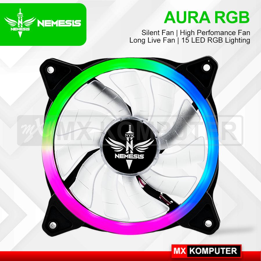 Fan Casing 12cm NYK AURA Nemesis LED RING Auto RGB Gaming Fan Case