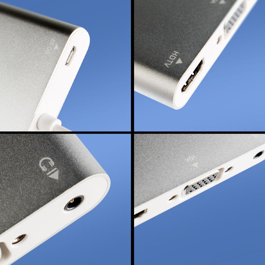 Adaptor Converter Lightning to HDMI VGA with Audio