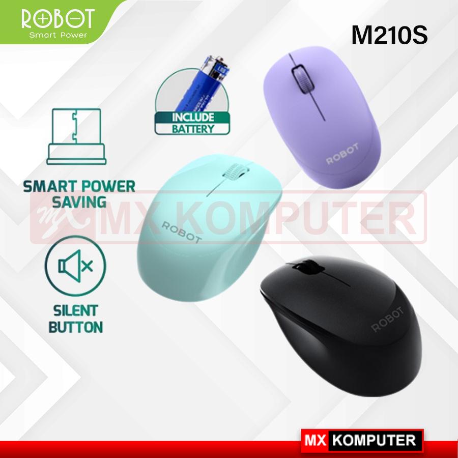 Robot M210S Mouse Wireless Silent Key 2.4G 1600DPI