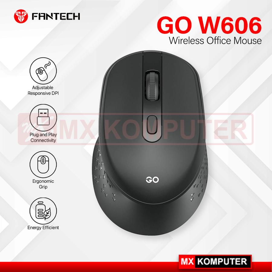Mouse Wireless Office FANTECH GO W606 2.4Ghz 1600DPI
