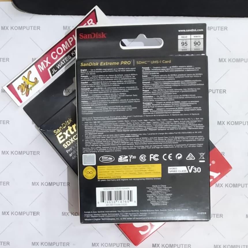 Sandisk SD Card Extreme Pro 32GB 95mb/s - SDCARD Extreme Pro 32 GB