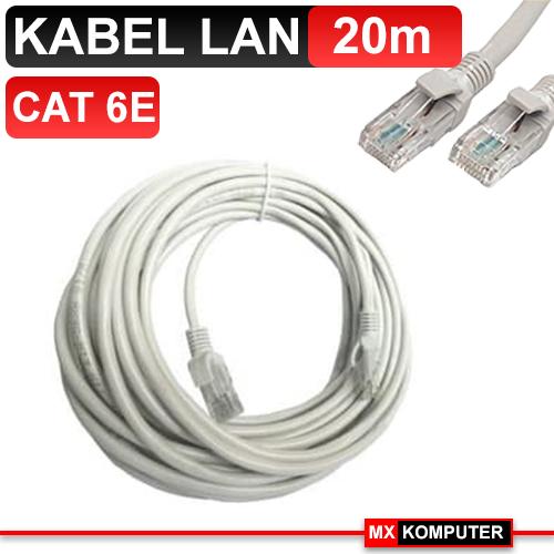 Kabel LAN 20M Cat6E Cat 6 Meter UTP Cable 20 M Network 20 Meter