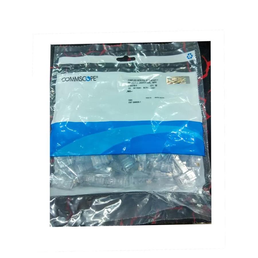 Konektor AMP Original RJ45 Cat5E isi 50pcs (1Pack) Connector ORI Rj 45