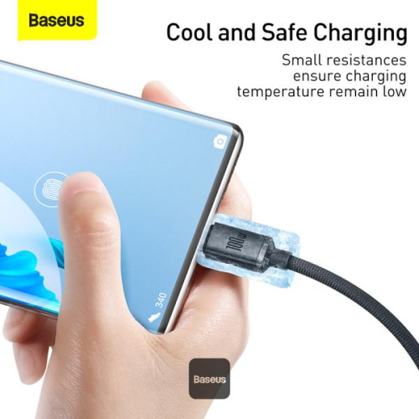 Baseus Crystal Shine Series USB A to Type C 100W Cable Kabel Charger