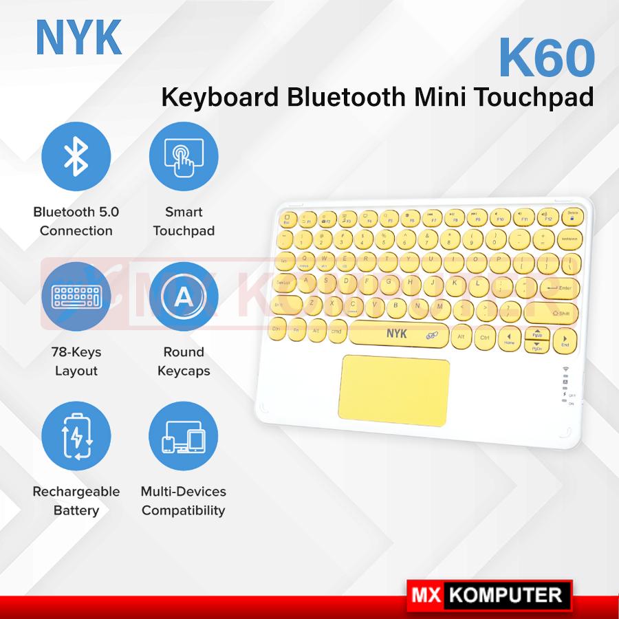 Keyboard Bluetooth NYK K60 Mini with Touchpad